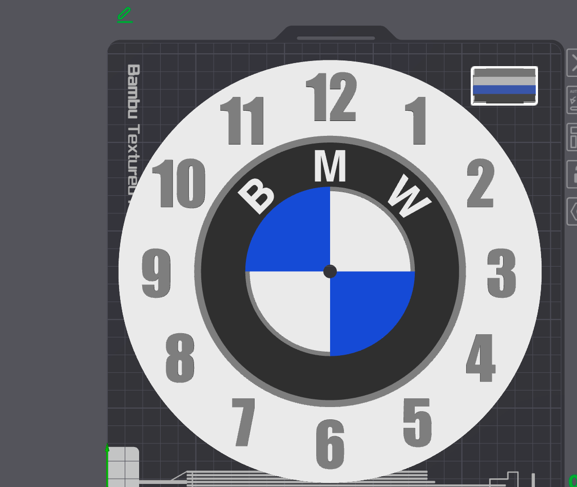 Automotive - Themed Wall Clock – BMW Inspired - Stampa3D