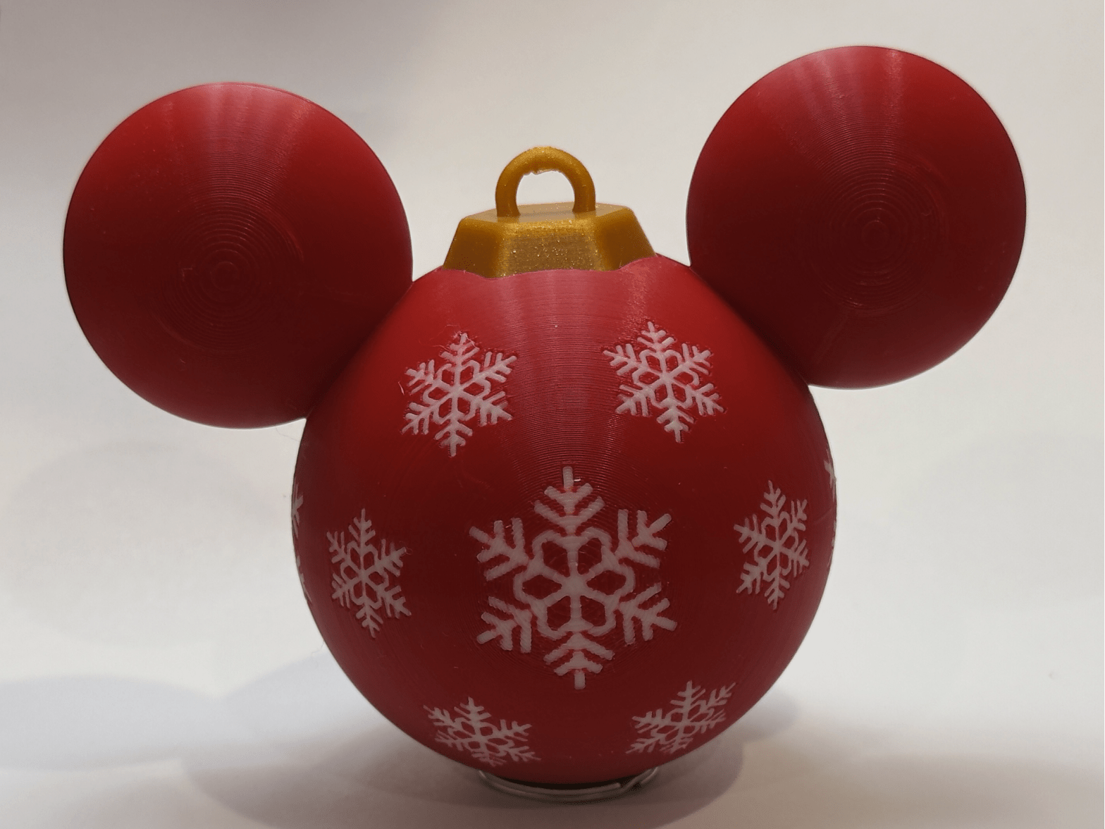 Christmas Bauble – Mickey Snowflake Edition - Stampa3D