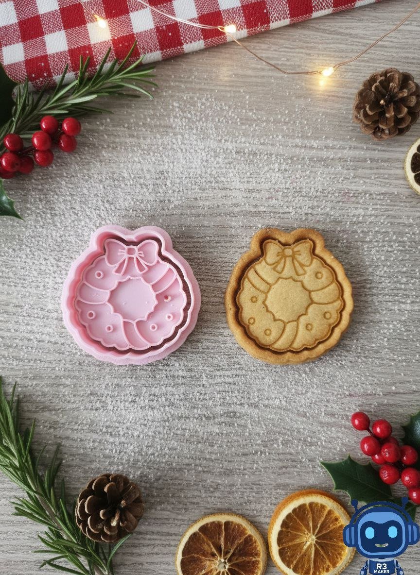 Christmas Cookie Cutter & Embosser – Detailed Festive Designs - Stampa3D