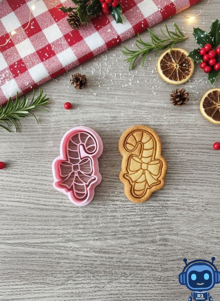 Christmas Cookie Cutter & Embosser – Detailed Festive Designs - Stampa3D