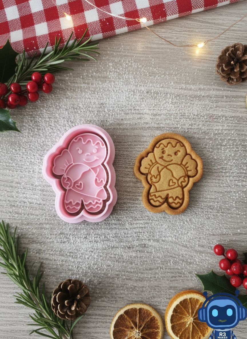 Christmas Cookie Cutter & Embosser – Detailed Festive Designs - Stampa3D