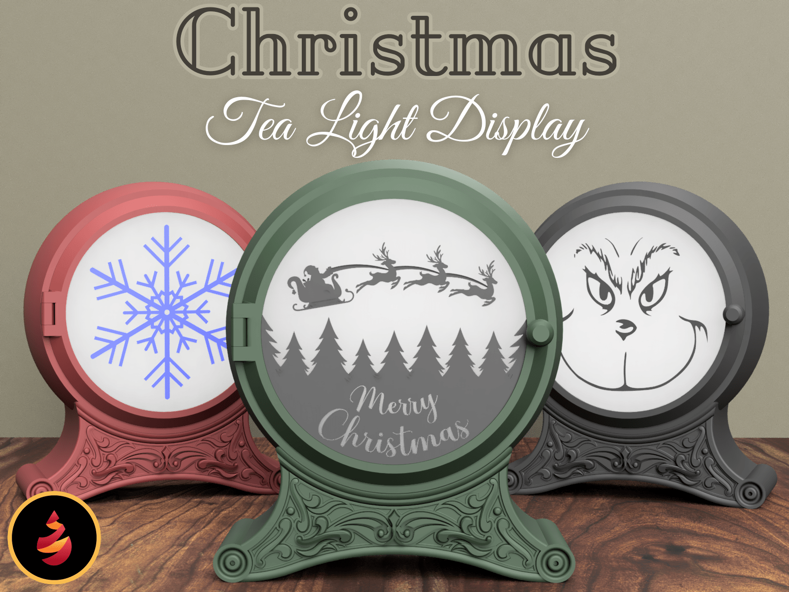 Christmas Glow Stand – Festive Light Edition - Stampa3D