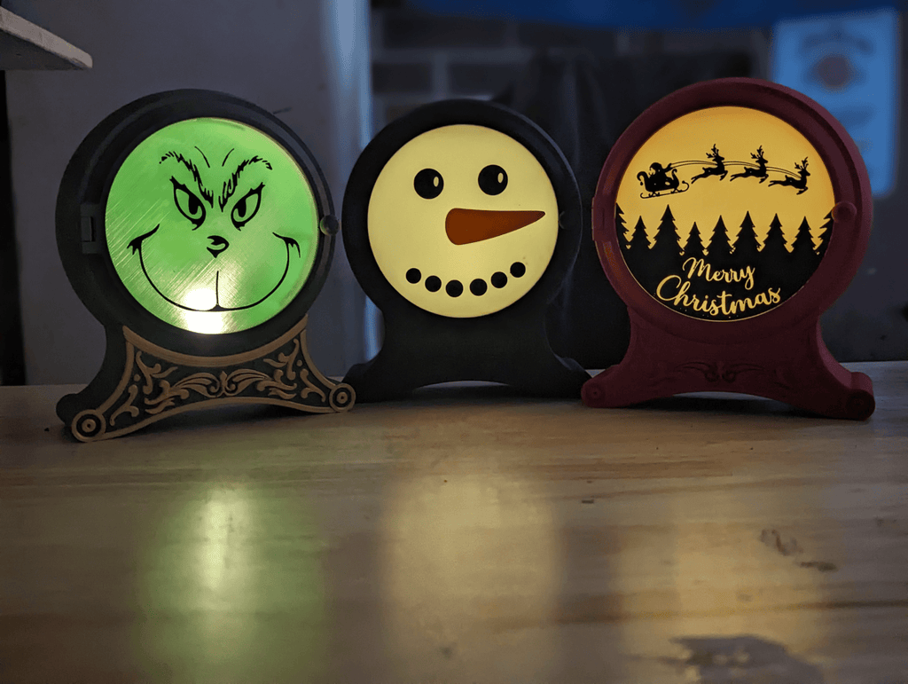 Christmas Glow Stand – Festive Light Edition - Stampa3D