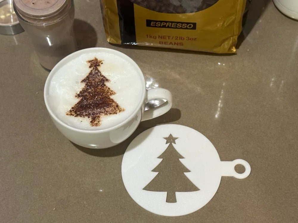 Coffee Stencil – Festive Designs - Stampa3D