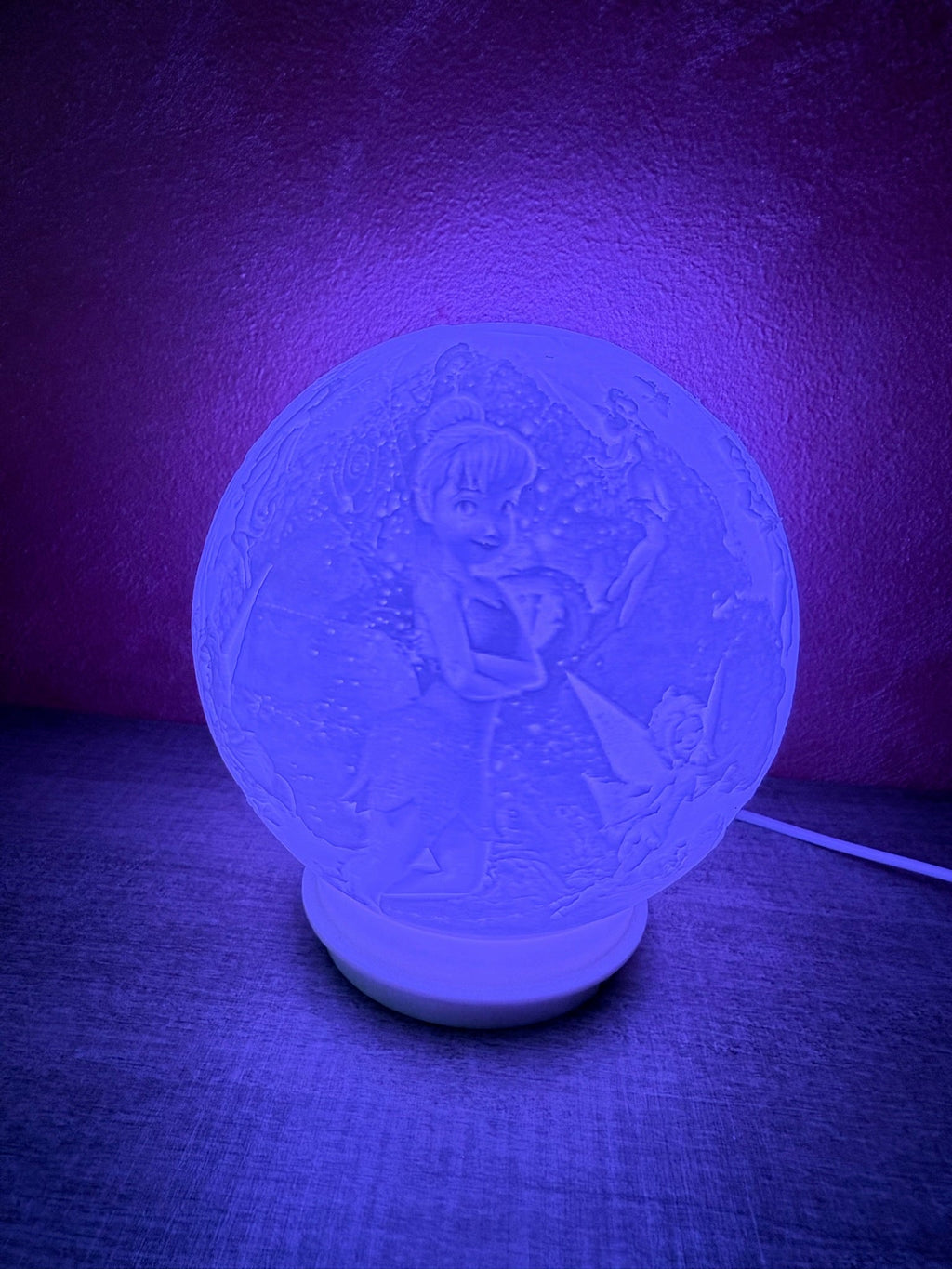 Custom Lithophane Globe Lamp – 3D Printed LED Light (Any Character or Theme) - Stampa3D