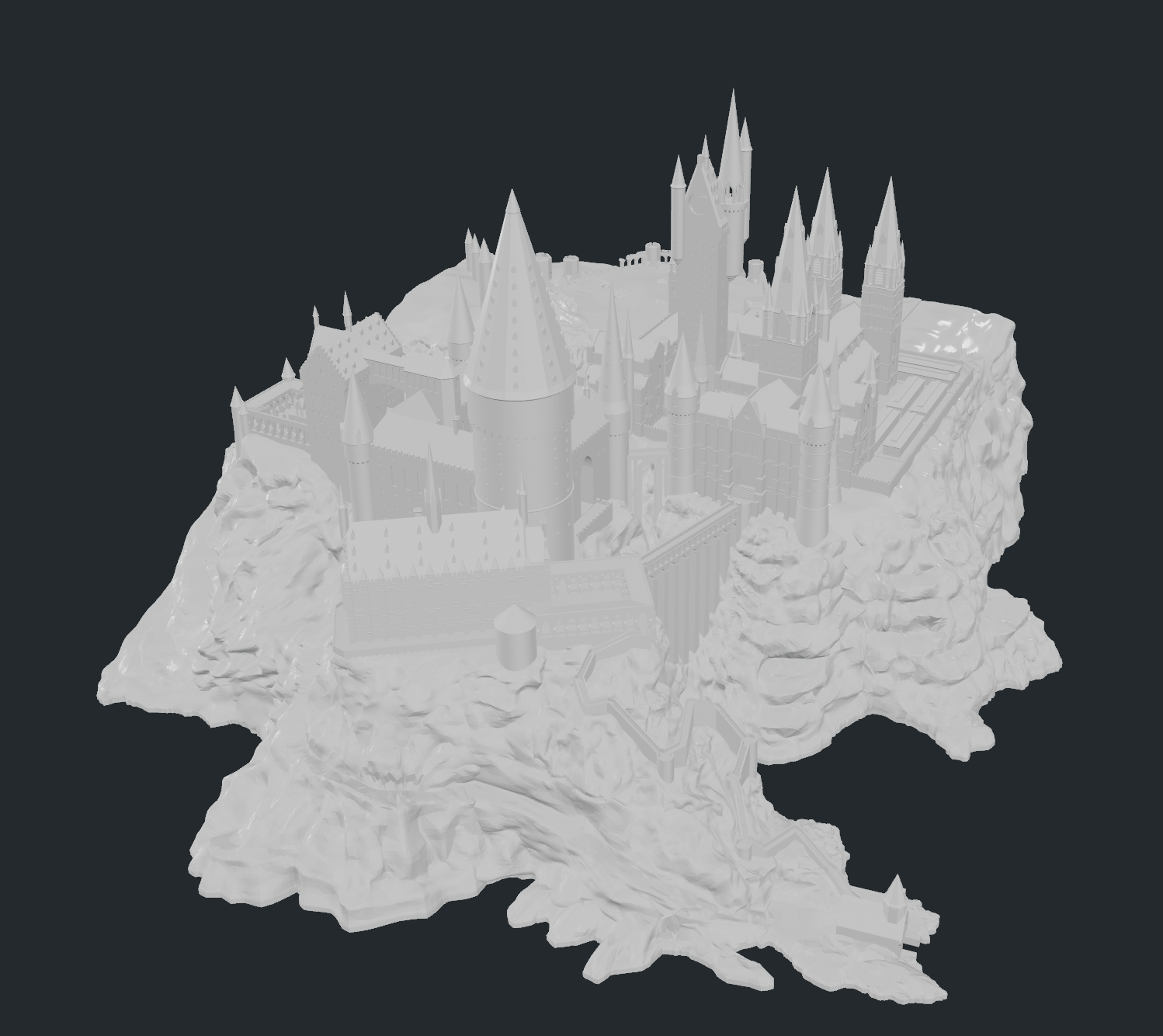 Fantasy Academy Castle – Paint - Your - Own 3D Kit - Stampa3D