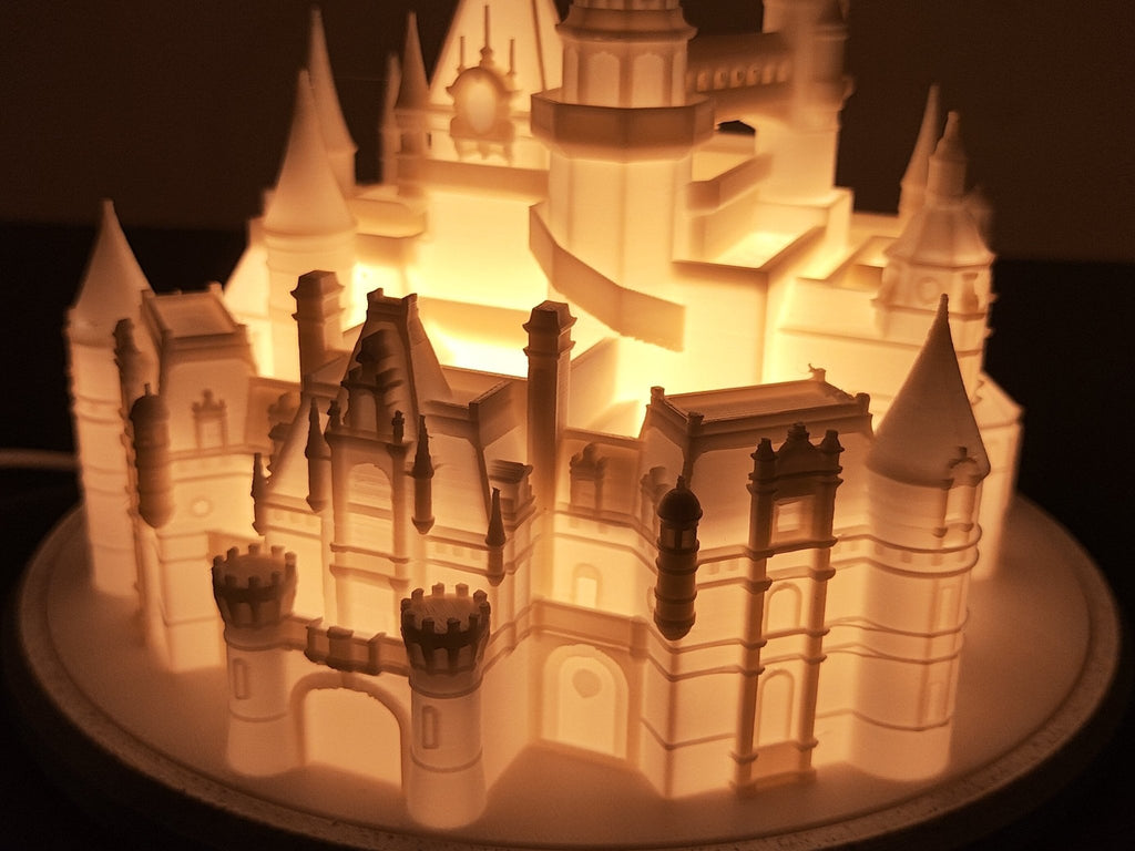 Illuminated Castle Display – Warm Glow Edition - Stampa3D