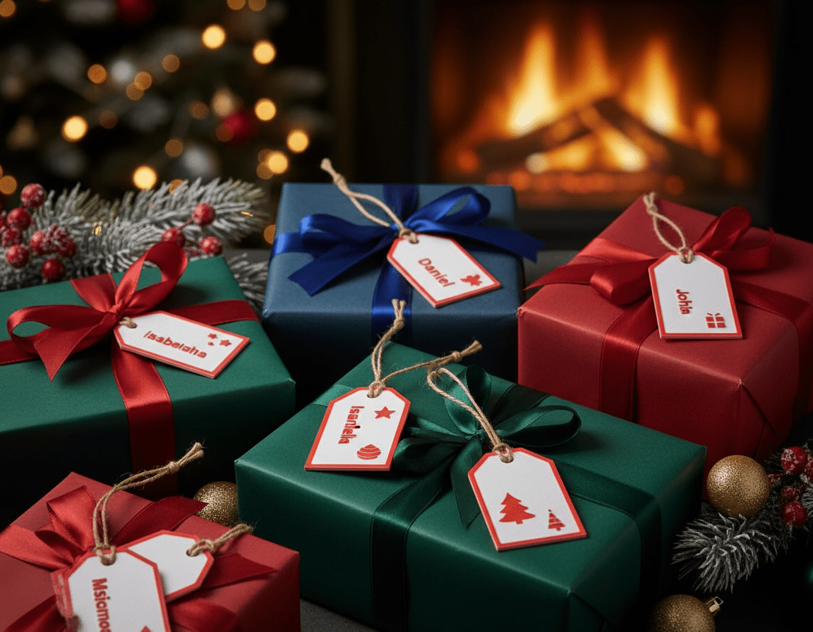 Personalised Christmas Gift Tags - Stampa3D