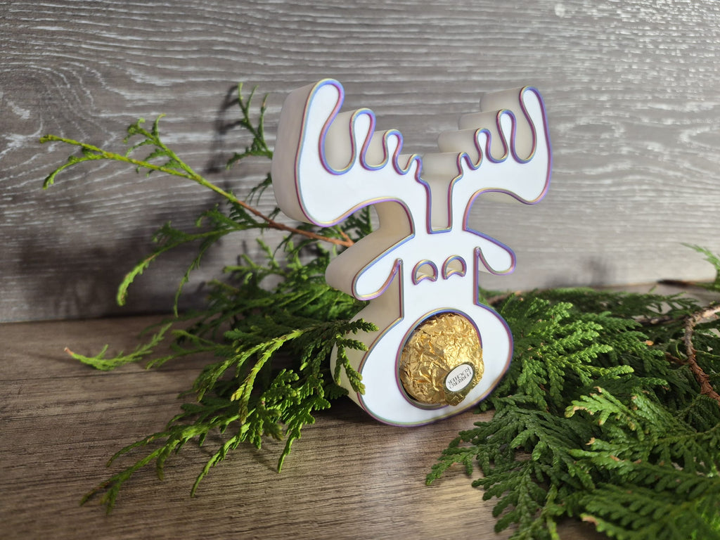 Reindeer Ferrero Holder – Christmas Treat Display - Stampa3D