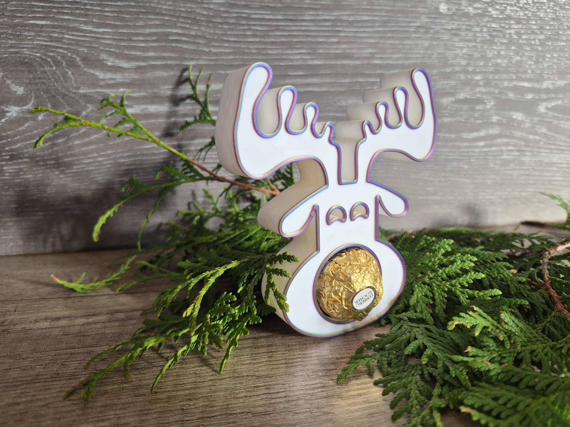 Reindeer Ferrero Holder – Christmas Treat Display - Stampa3D