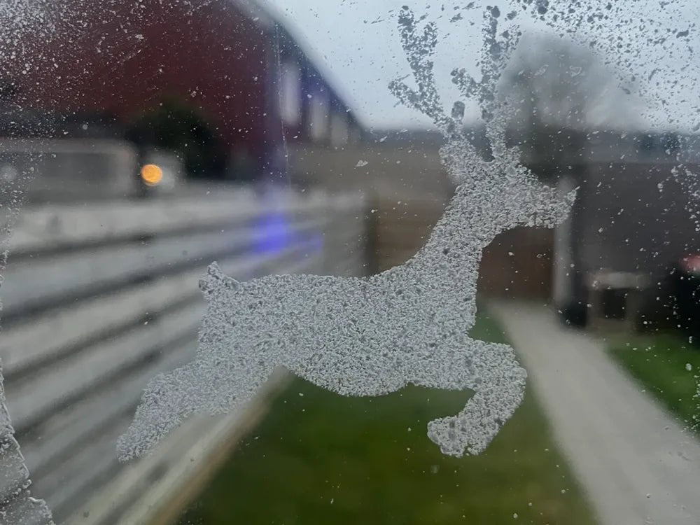 Set of 4 Christmas Stencils – Reindeer, House, Tree & Snowflake - Stampa3D