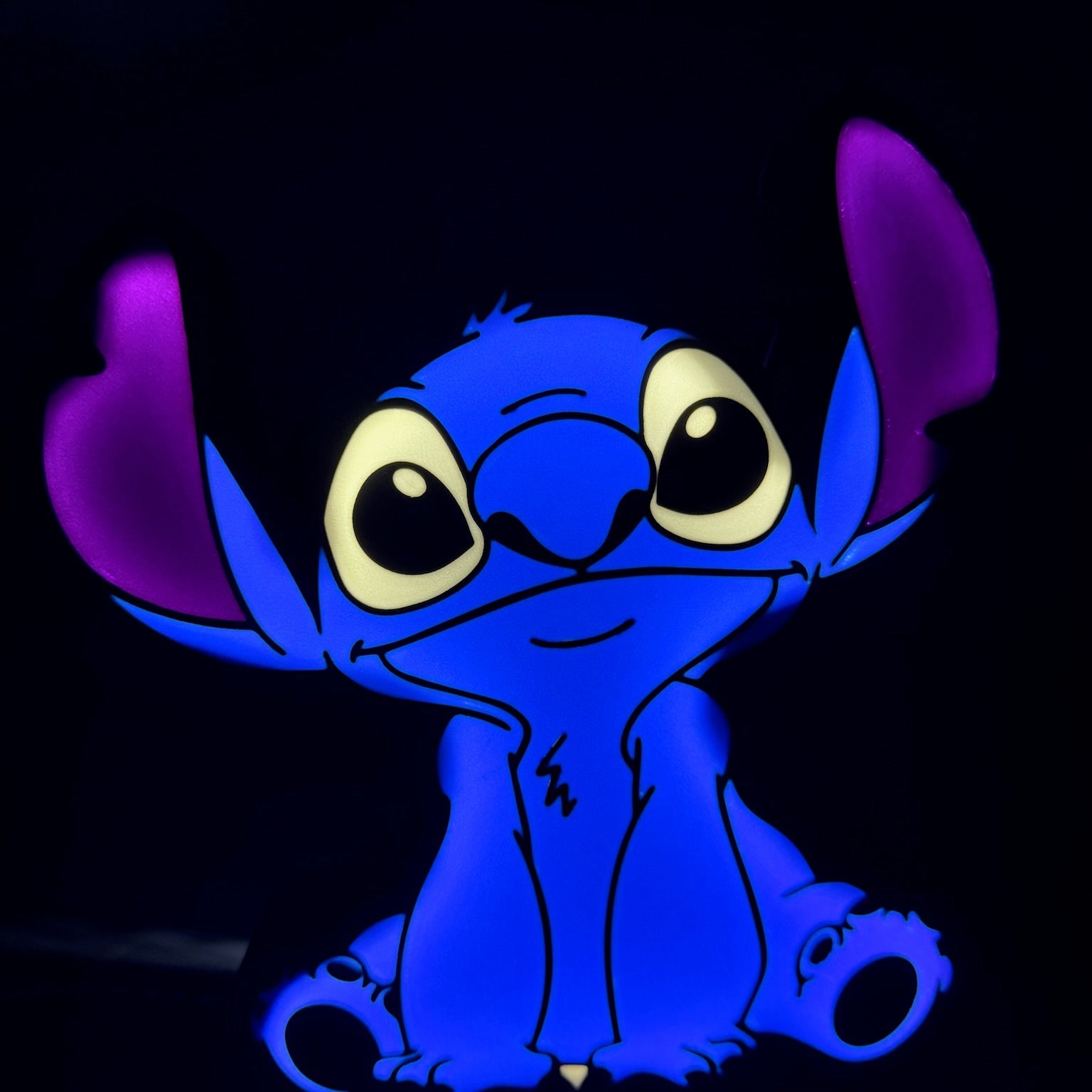 Stitch Lightbox – 3D Printed LED Character Display - Stampa3D